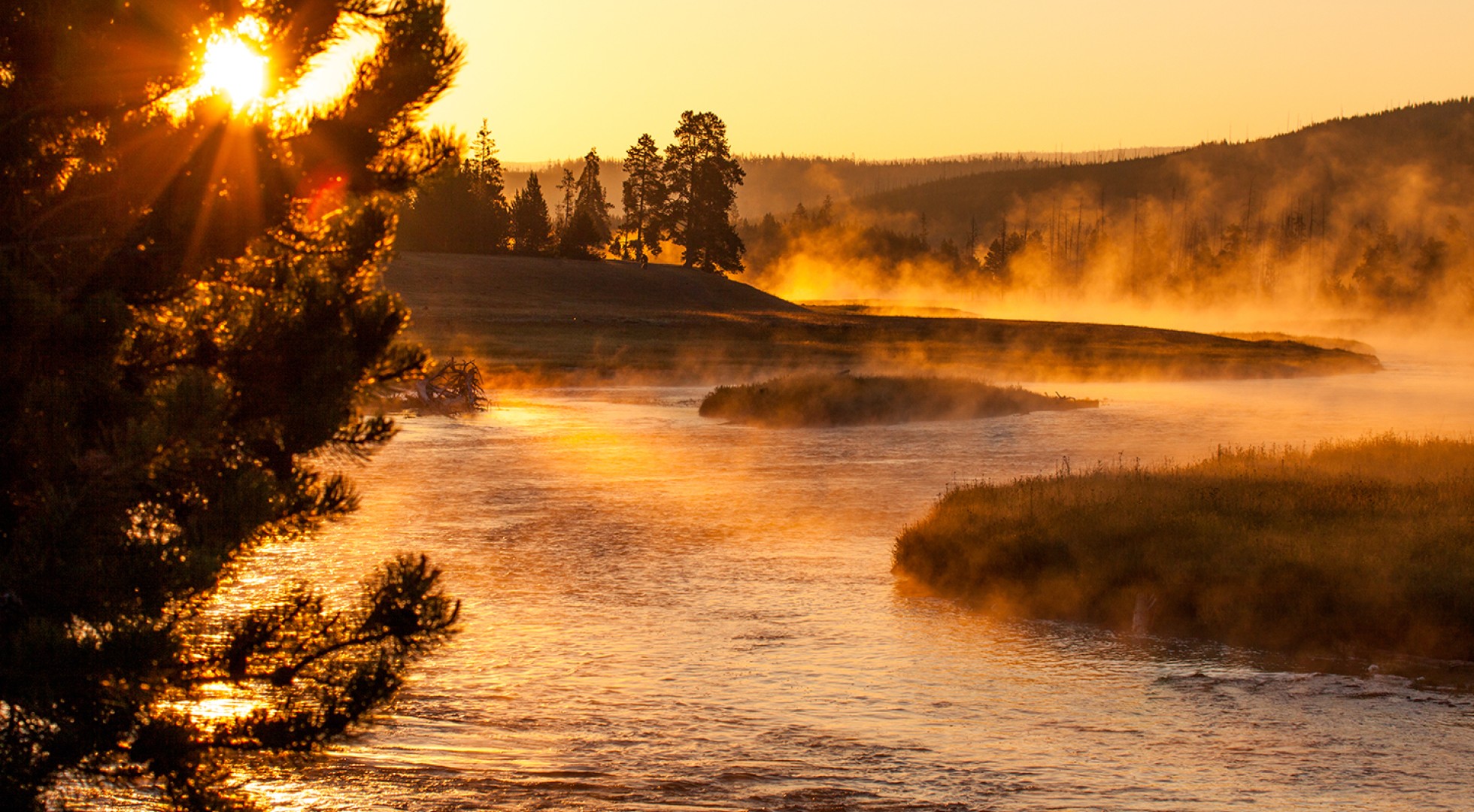 Yellowstone at sunrise